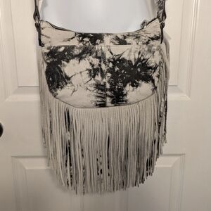 Aimee Kestenberg Cream Black Crossbody Bag